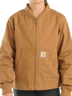 Carhartt Kids' Carhartt Brown Work Puffer Style Jacket size large